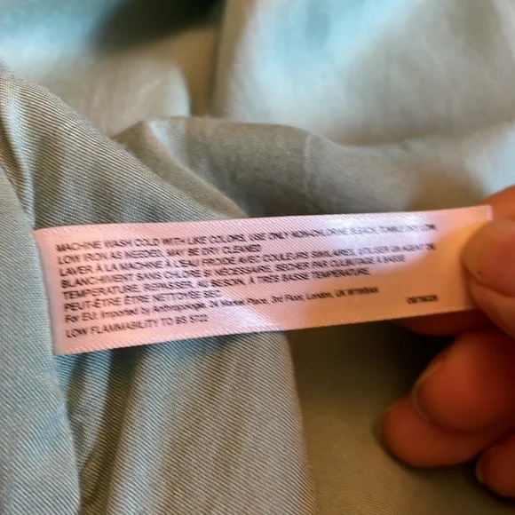 Anthropologie Floreat green/magenta/taupe/yellow/white print kimono XS/S - Picture 8 of 9